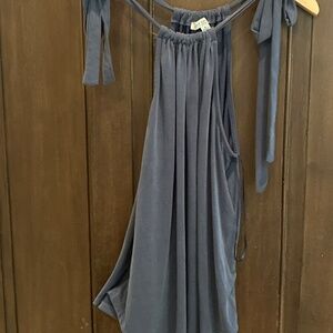 Green Envelope charcoal tie tank top